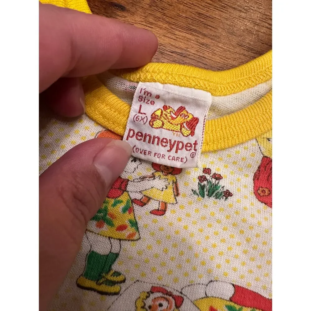Vintage 2T PenneyPet Girlhood & Puppies Tank Top
